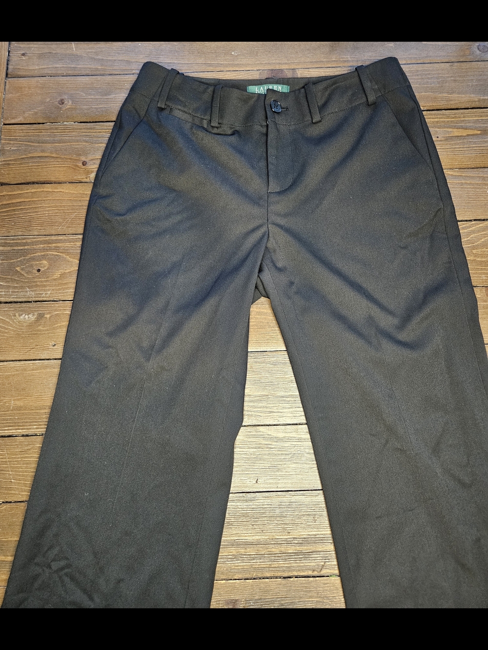 Lauren Ralph Lauren Sanderson Dress Pants Women's 2P Black Career Stretch